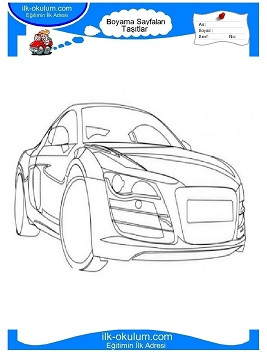 Çocuklar İçin audi Boyama Sayfaları 